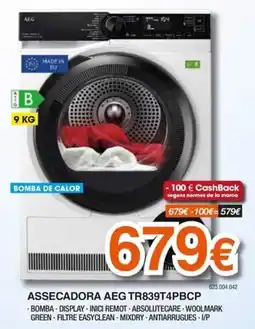 Expert AEG assecadora tr839t4pbc oferta