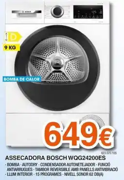 Expert Assecadora Bosch WQG24200ES oferta