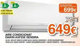 Expert Daikin aire condicionat AXF25E Sensira oferta