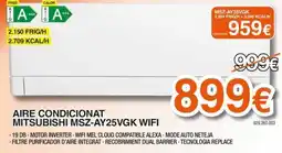 Expert Mitsubishi aire condicionat msz-ay25vgk wifi oferta