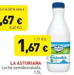 Hiperber La Asturiana leche semidesnatada oferta