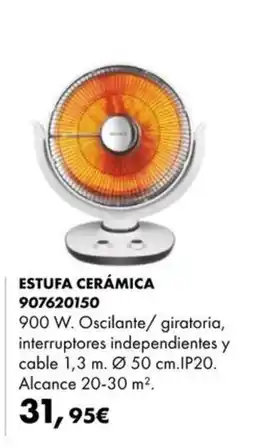 Coinfer Estufa cerámica 907620150 oferta