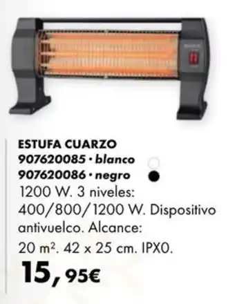 Estufa cuarzo
