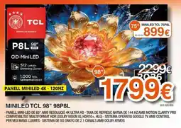 Expert Tcl miniled tcl 98" 98p8l oferta