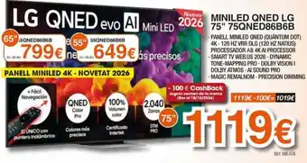 LG QNED evo AI Mini LED 75"