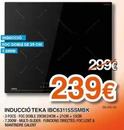 Expert Inducción Teka Ibc63115ssmbk oferta