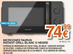 Expert Taurus instant grill blanc o negre oferta