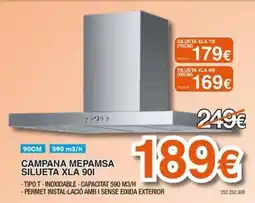 Expert Mepamsa campana silueta xla 90i oferta
