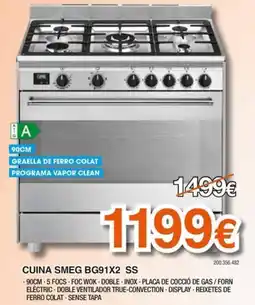 Expert SMEG cuina bg91x2 ss oferta