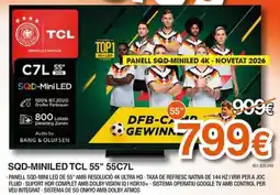 Expert Tcl sqd-miniled 55" 55c7l oferta