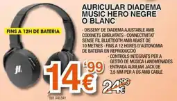 Expert Music Hero auricular diadema negre o blanc oferta