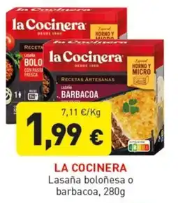 Hiperber La Cocinera lasaña boloñesa o barbacoa oferta