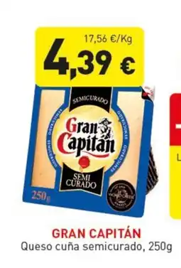Hiperber Gran Capitán Queso cuña semicurado oferta