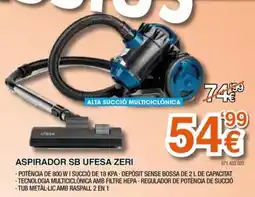 Expert ufesa aspirador sb ufesa zerí oferta