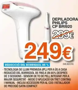 Expert Philips depiladora cp bri920 oferta
