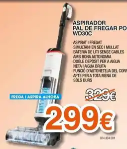 Expert Aspirador pal de fregar po wd30c oferta