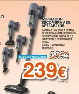 Expert Aeg aspirador escombra ap72ab21db oferta
