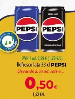 SPAR Lanzarote Pepsi refresco lata oferta