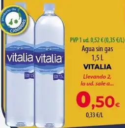 SPAR Lanzarote vitalia agua sin gas oferta