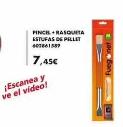 Coinfer Fuegonet pincel + rasqueta estufas de pellet oferta