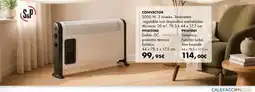 Coinfer Convector 2000 W. 3 niveles. Termostato regulable con dispositivo antiheladas. oferta