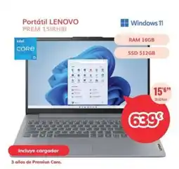 Mi electro Lenovo portátil prem 15irh8i oferta