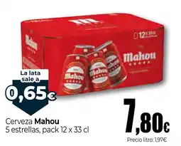 Unide Market Mahou cerveza 5 estrellas oferta
