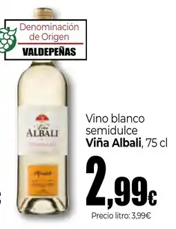 Unide Market Viña Albali vino blanco semidulce oferta