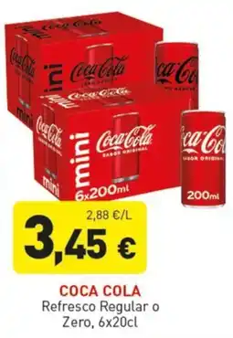 Hiperber Coca Cola Refresco Regular o Zero oferta