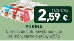 Hiperber purina comida de gato revelations de salmón carne o atún oferta