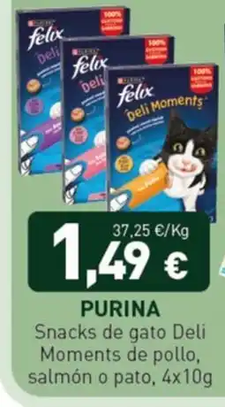 Hiperber purina snacks de gato deli moments oferta