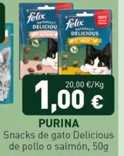 Hiperber purina snacks de gato delicious oferta