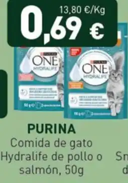 Hiperber Purina comida de gato hydralife de pollo o salmón oferta