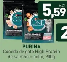 Hiperber Purina comida de gato High Protein de salmón o pollo oferta
