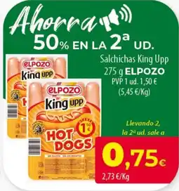 SPAR Lanzarote Elpozo king upp hot dogs oferta