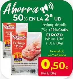 SPAR Lanzarote Elpozo pechuga de pollo oferta