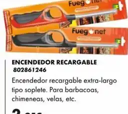 Coinfer Fuegonet encendedor recargable extra-largo tipo soplete oferta