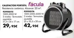 Coinfer facula calefactor portátil oferta