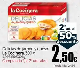 Unide Market La Cocinera delicias de jamón y queso oferta