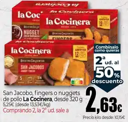Unide Market la Cocinera san jacobos fingers nuggets oferta