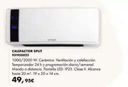 Coinfer Nexeo calefactor split oferta