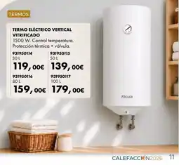 Coinfer Fácula termo eléctrico vertical vitrificado oferta