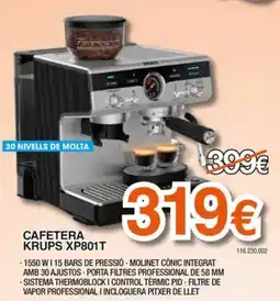 Expert Cafetera Krups XP801T oferta