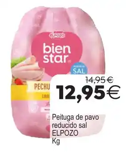 Supermercados Aquí Elpozo pechuga de pavo reducido sal oferta