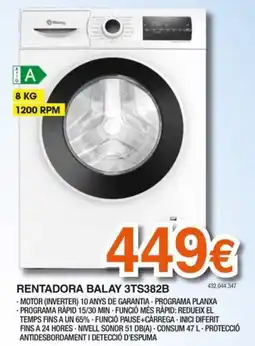 Expert Balay rentadora 3ts382b oferta