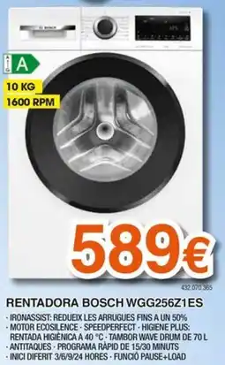 Expert Rentadora Bosch WGG256Z1ES oferta