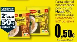 Unide Market Maggi pasta oriental noodles sabor pollo o curry oferta