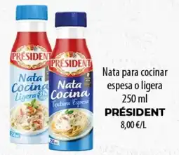 SPAR Lanzarote President nata para cocinar espesa o ligera oferta
