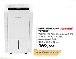Coinfer Toyotomi deshumidificador oferta