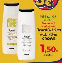 SPAR Lanzarote Crowe champú gold, silver o color oferta